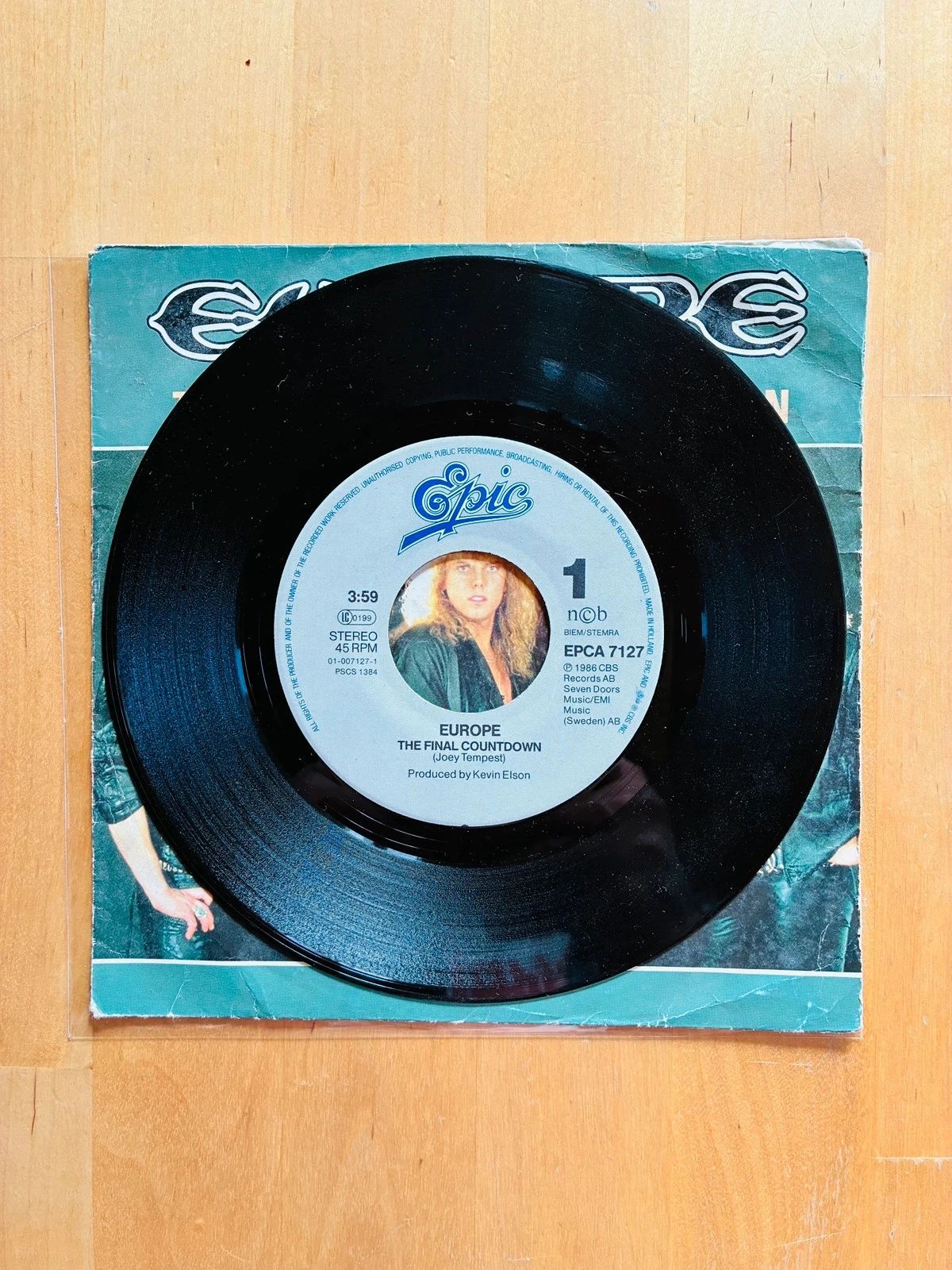 Vinylplaat 45T Europe The Final Countdown. – photo 2